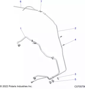 BODY, Топливная система LINES, STD. - Z22RAE92AD/AJ (C0705798)