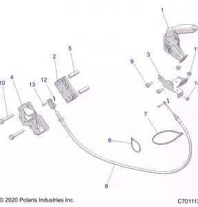 BRAKES, PARKING BRAKE - Z22CHA57K2 (C701113)