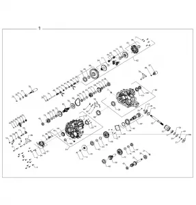 DRIVE TRAIN, MAIN GEARCASE - Z22CHA57K2 (701314)