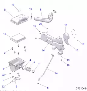 ENGINE, Впуск SYSTEM - Z22CHA57A2/K2 (C701046-1)