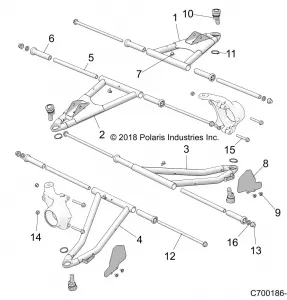 SUSPENSION, FRONT CONTROL ARMS - Z22CHA57A2/K2 (C700186-2)