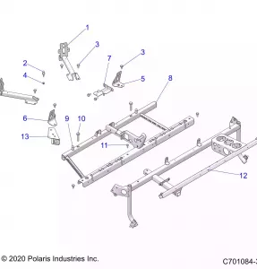 CHASSIS, MAIN Рама MOUNTS - Z22ASE99A5/B5(C701084-3)