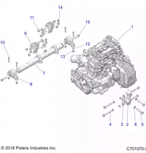 ENGINE, MOUNTING - Z22ASE99A5/B5(C701070-5)