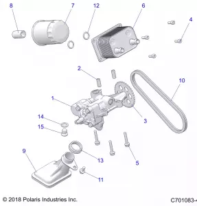 ENGINE, Маслянный насос and OIL COOLER - Z22ASE99A5/B5(C701083-4)