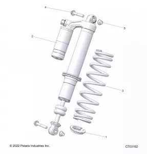 SUSPENSION, FRONT SHOCK MOUNTING - Z22ASE99A5/B5(C701081-1)