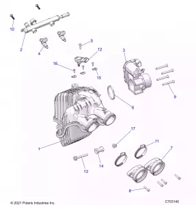 ENGINE, INTAKE and THROTTLE Кузовные детали - Z22ASE99F4/F5/S99C4/C5 (C703140)