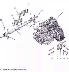 ENGINE, MOUNTING - Z22ASE99F4/F5/S99C4/C5 (C701070-5)