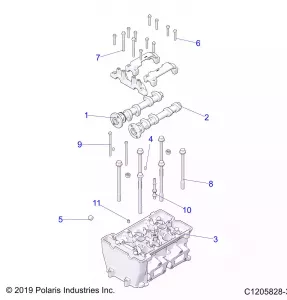 ENGINE, Головка блока цилиндров - Z22M4U92AP/BP (C1205828-3)