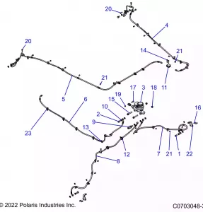 BRAKES, BRAKE LINES AND MASTER CYLINDER - Z22GAL92AG/AL/BG/BL (C0703048-3)