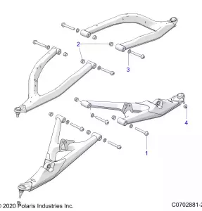 SUSPENSION, FRONT CONTROL ARMS MOUNTING - Z22GAL92AG/AL/BG/BL (C0702881-2)