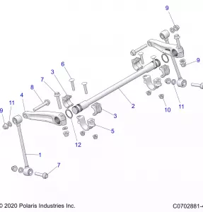 SUSPENSION, FRONT STABILIZER BAR - Z22GAL92AG/AL/BG/BL (C0702881-4)