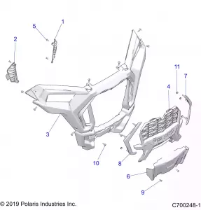 BODY, FRONT BUMPER - Z22NAS99CK/FK (C700248-17)