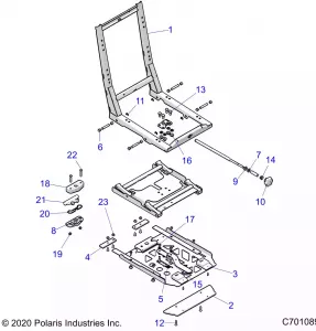 BODY, Сидение BASE ADJUSTER - Z22NAS99CK (C701089)