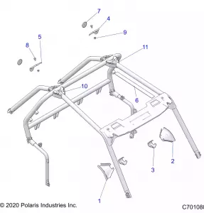 CHASSIS, CAB Рама ACCESSORIES - Z22NAS99CK (C7010888)