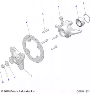 SUSPENSION, FRONT CARRIER- Z22NAS99CK/FK (C0704127-2)