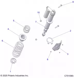 SUSPENSION, REAR SHOCK MOUNTING - Z22NAS99CK/FK (C701090-1)