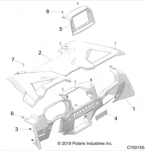 BODY, DASH, RIDE COMMAND - Z22NAK99AK/AR/BK/BR (C700155-1)