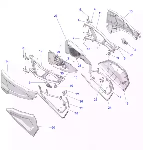 BODY, DOORS, RIDE COMMAND - Z22NAK99AK/AR/BK/BR (C700333-1)