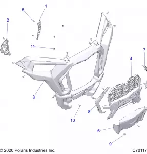 BODY, FRONT BUMPER - Z22NAK99AK/AR/BK/BR/NAV99AK/AR/BK/BR (C701172)