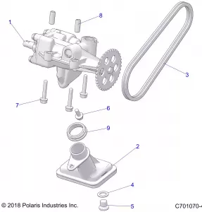 ENGINE, Маслянный насос - Z22NAE99AJ/AN/BJ/BN (C701070-4)