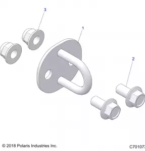 CHASSIS, TOW HOOK, TRACTOR - Z21NAS99CG (C701073)