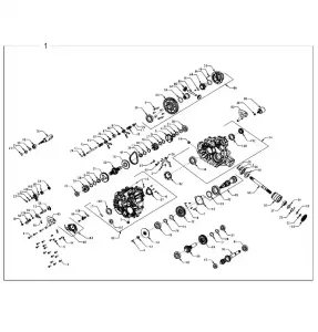 DRIVE TRAIN, MAIN GEARCASE INTERNALS - Z22NAS99CZ (702723)