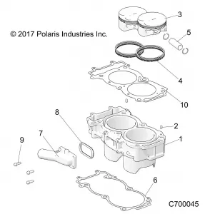 ENGINE, CYLINDER AND PISTON - Z22NAS99CZ (C700045)