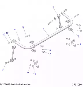 SUSPENSION, STABILIZER BAR, REAR - Z22NAS99CZ (C701090-3)