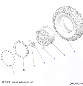 WHEELS, FRONT - Z22NAS99CZ (C0705728-01)