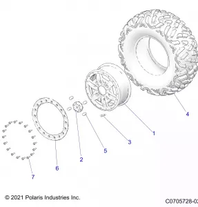 WHEELS, REAR - Z22NAS99CZ (C0705728-02)