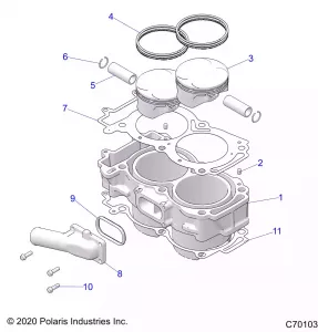 ENGINE, CYLINDER AND PISTON - Z22N4E99AJ/AN/BJ/BN (C701039)