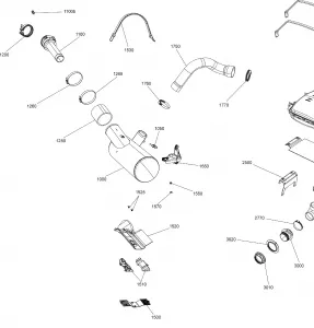 01- Exhaust System - Except Двигатель 900HO ACE