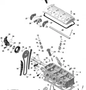 01- Головка блока цилиндров - 155 Model With Suspension