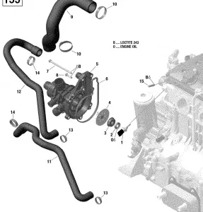 01- Охлаждение - 130-155 Model Without Suspension