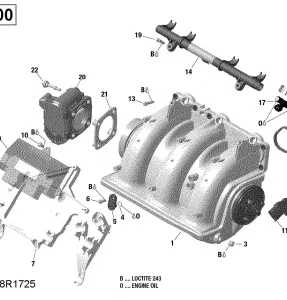 02- Впускной коллектор и дроссельная заслонка - 300