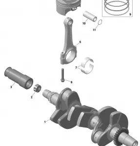 01- Коленвал и поршни / Built from Nov 6 2020