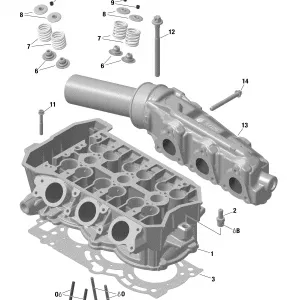 01- Головка блока цилиндров And Выхлопная система Manifold - 903 / Built up to Nov 5 2020