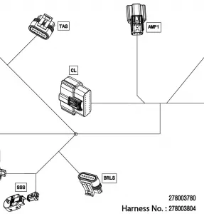 08- Electric - Рулевое управление Wiring Harness - 278003804