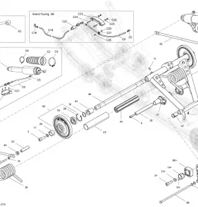 08- Задняя подвеска Rear Arm,Shk