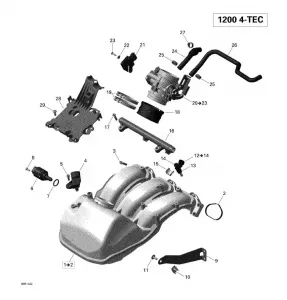 01- Air Inlet Manifold And Throttle Кузовные детали