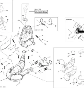 01- Выхлопная система System 600HOETEC_13M1401