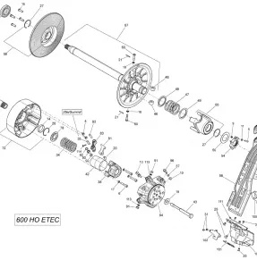 05- Pulley System 600 HO ETEC_19M1401a