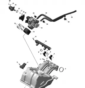 01- Air Inlet Manifold And Throttle Кузовные детали