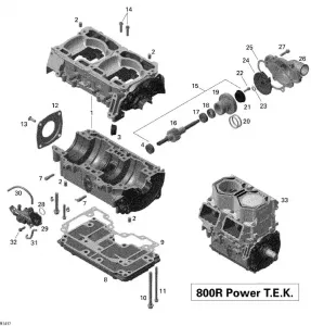 01- Картер, Water Pump And Oil Pump