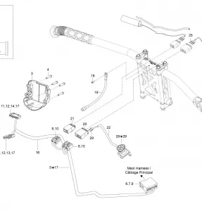 10- Рулевое управление Wiring Harness _40M1546