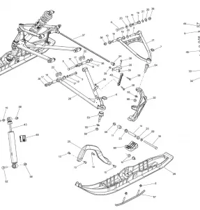 07- Передняя подвеска And Ski 600HOETEC_24M1512