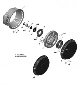 04- Rewind Starter - 800 E-TEC