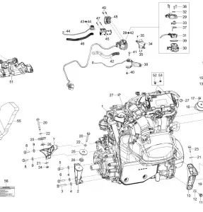 01- Двигатель And Двигатель Support - 1200 4-TEC