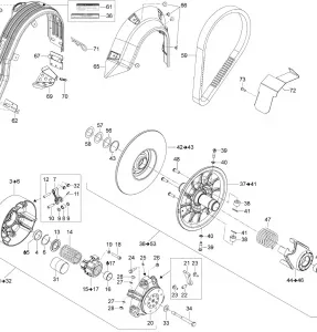 05- Pulley System - 600 E-TEC