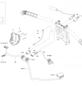 10- Рулевое управление Wiring Harness - 550F